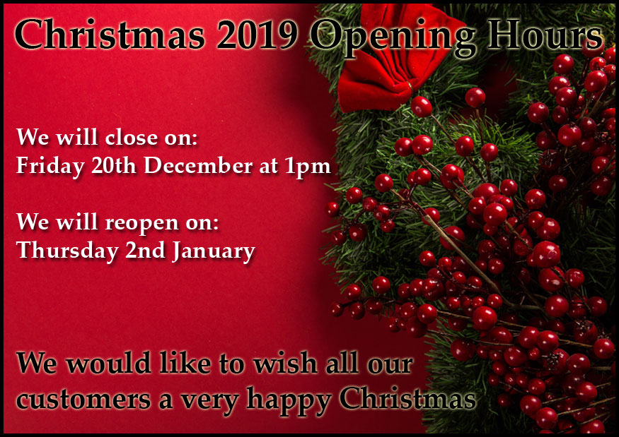 Christmas Opening Hours